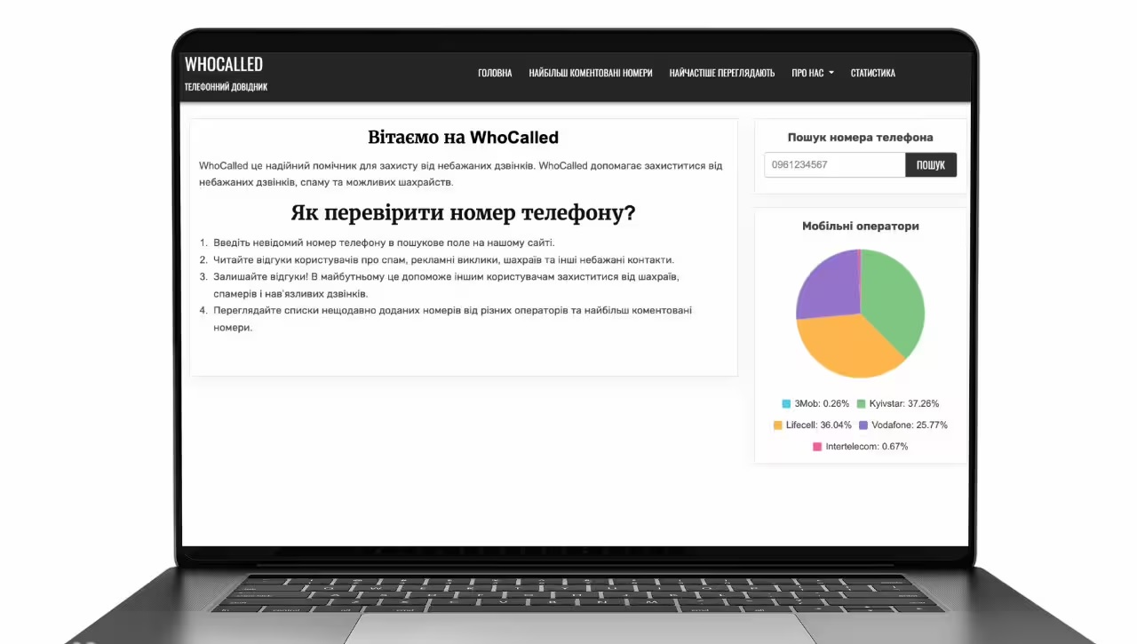 WhoCalled: телефонний довідник шахраїв