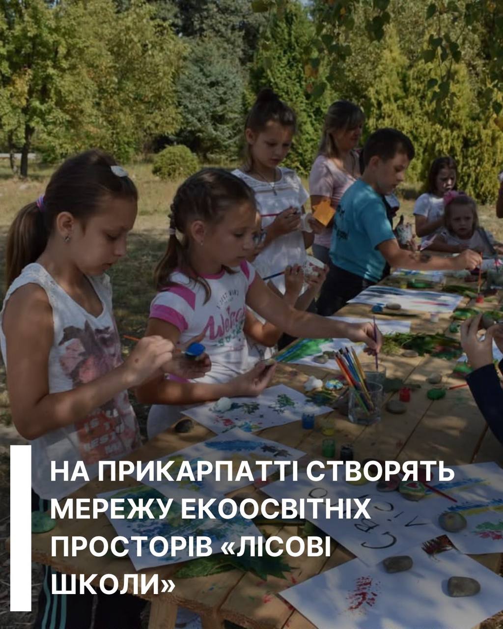 На Прикарпатті реалізують міжнародний проєкт для розвитку екологічної освіти дітей
