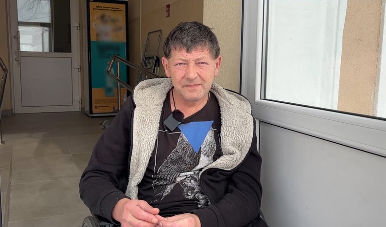 Мешканець геріатричного центру Анатолій Усенко.