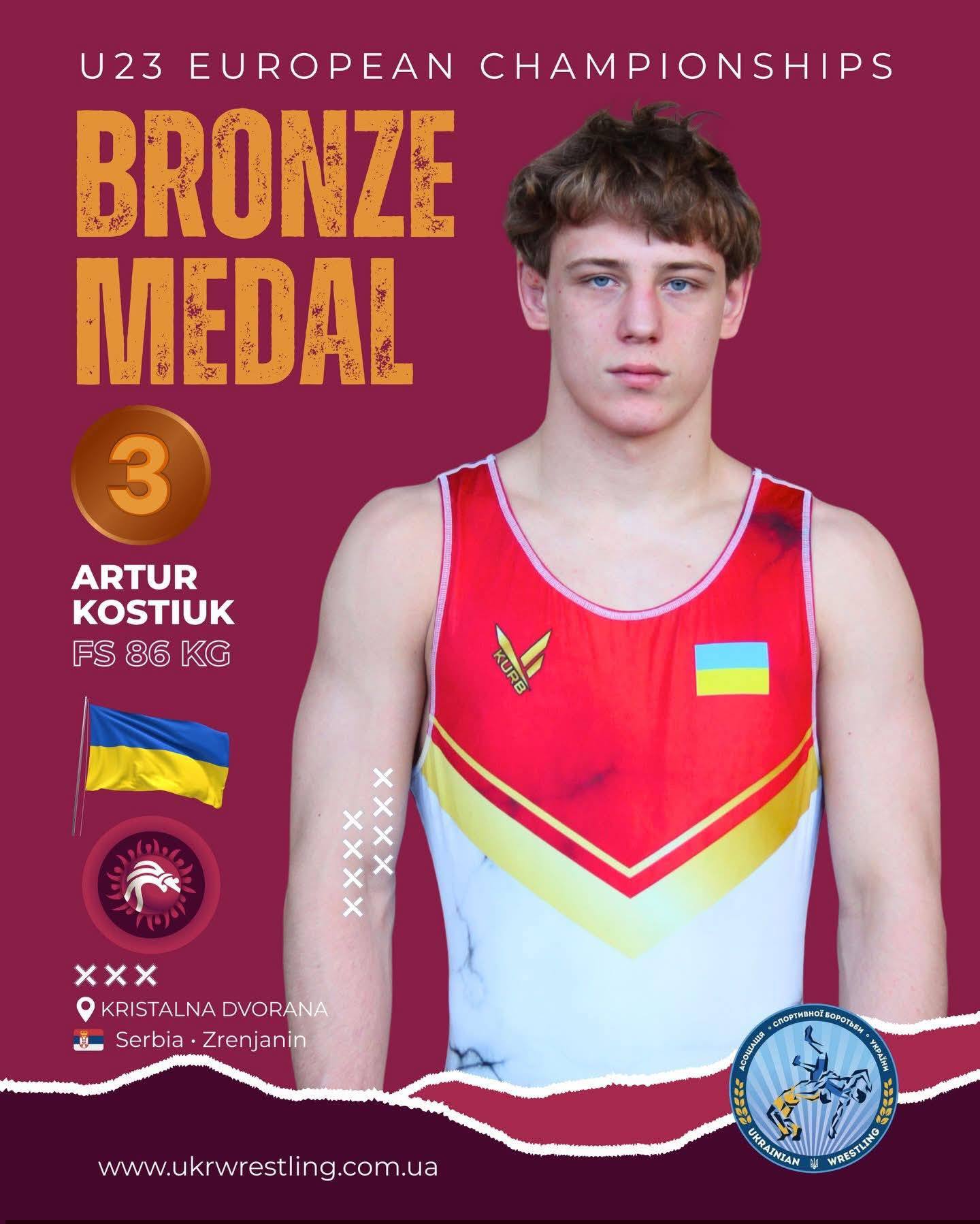 Прикарпатські борці здобули дві бронзи на чемпіонаті Європи U23