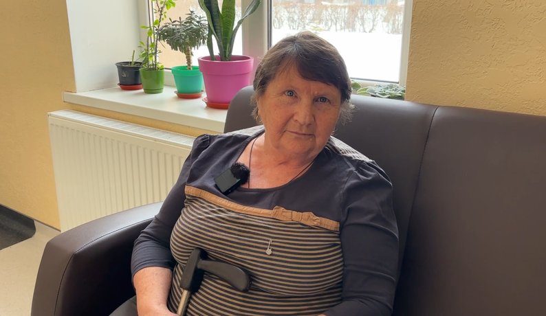 Мешканка геріатричного центру Ніна Кудрявцева.