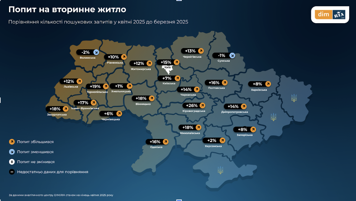 Івано-Франківщина в лідерах за попитом на вторинне житло: як змінилася середня вартість квартир