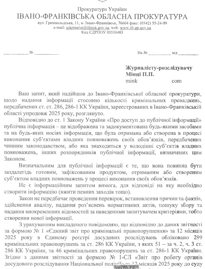 Дорожньо-транспортні пригоди на дорогах Івано-Франківщини: скільки аварій і які вироки були у 2025 році