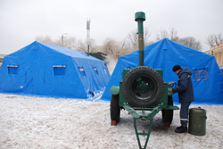 В Івано-Франківську рятувальники МНС розгорнули мобільні пункти обігріву