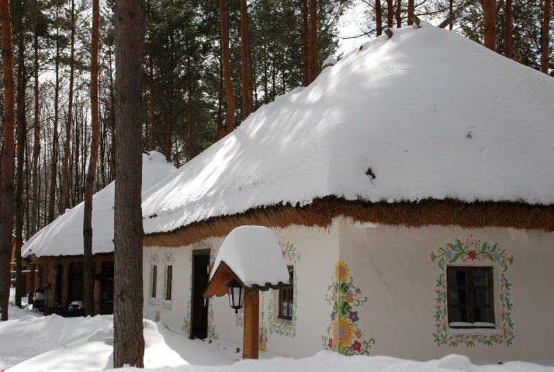 Етнографічний комплекс "Українське село". Зима. (www.facebook.com/Ukrselo)