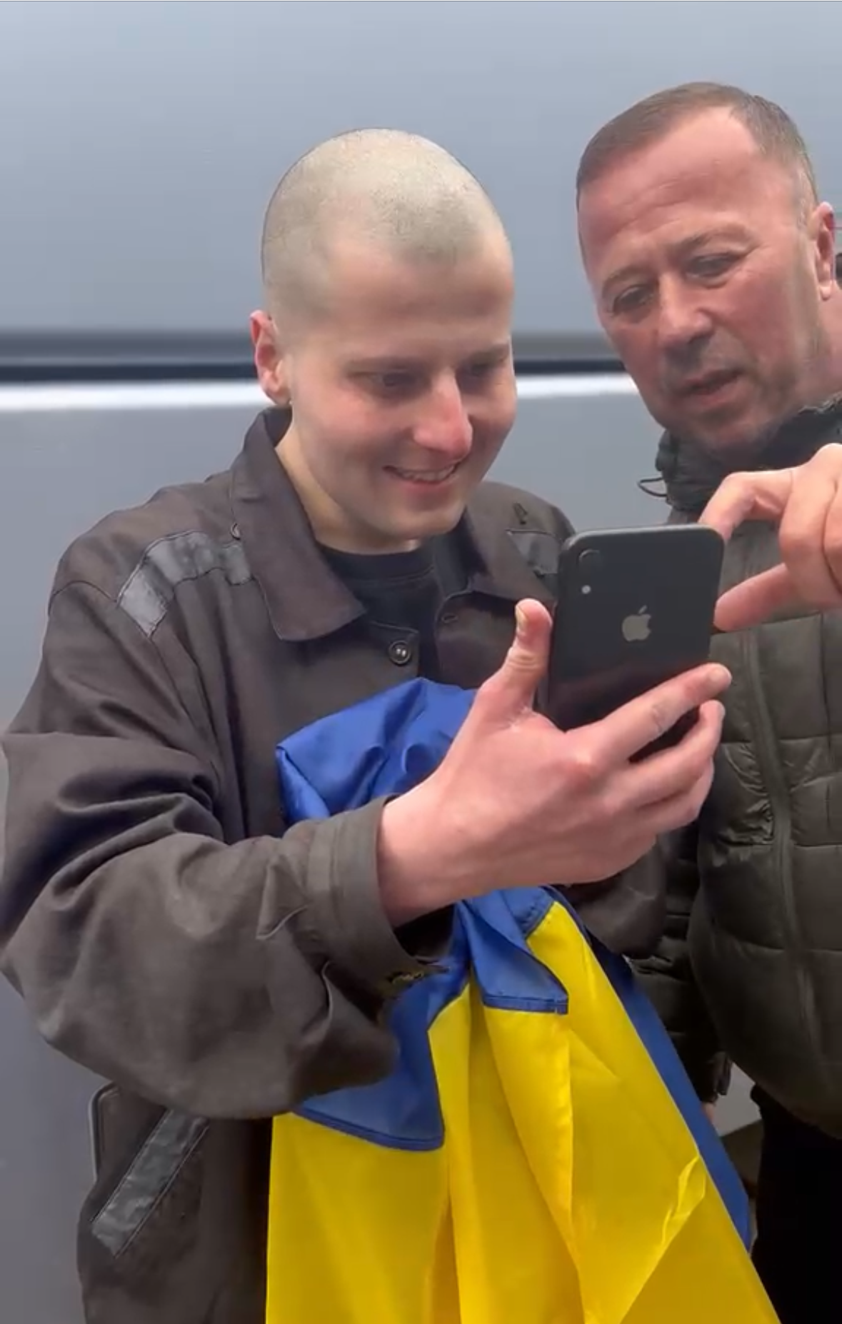 Звільнений з російської неволі Віталій Білик. Марія Стасишин