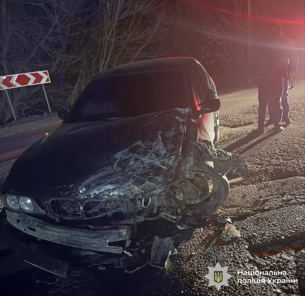 фото: з місця аварії