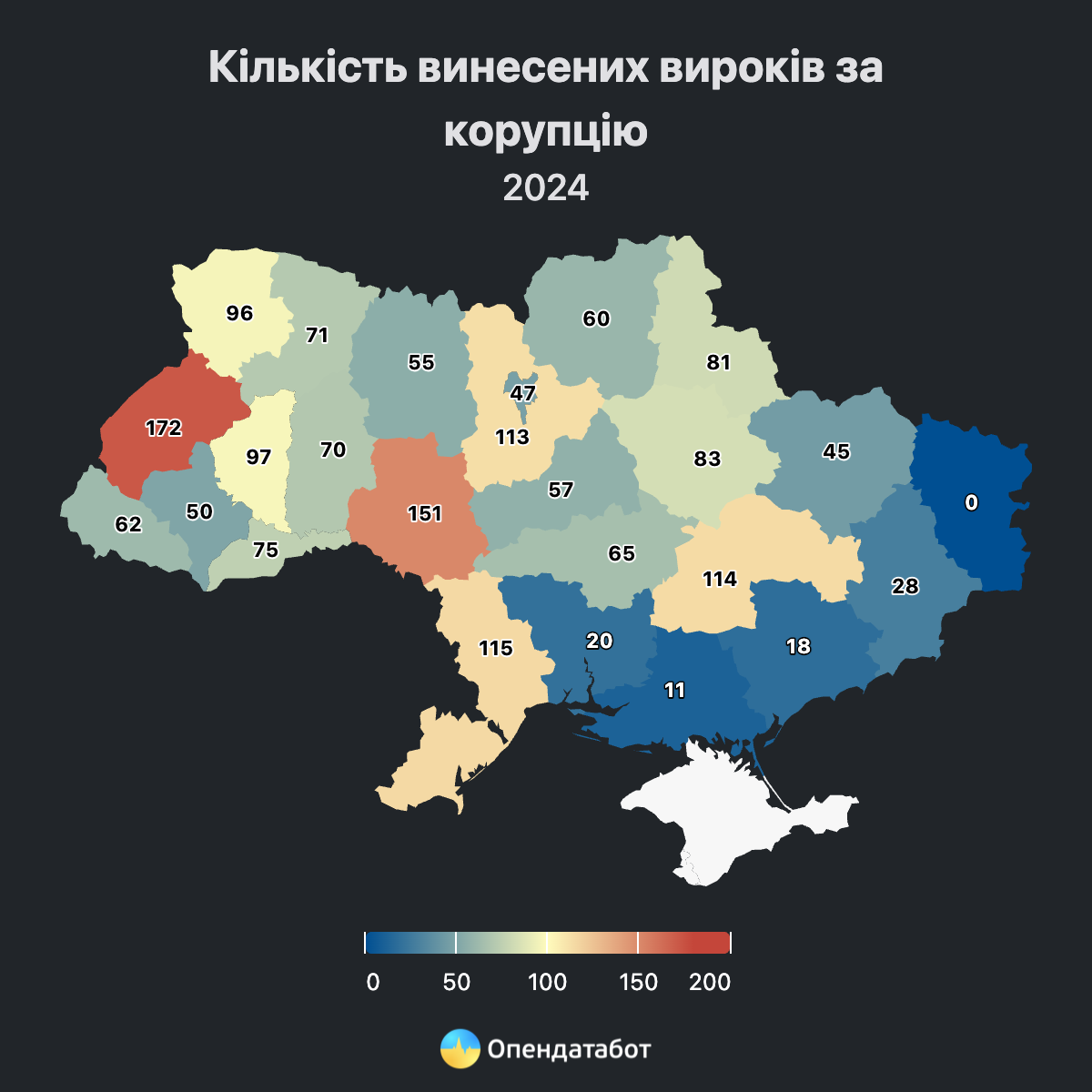 З початку року на Івано-Франківщині винесли 50 вироків за корупцію